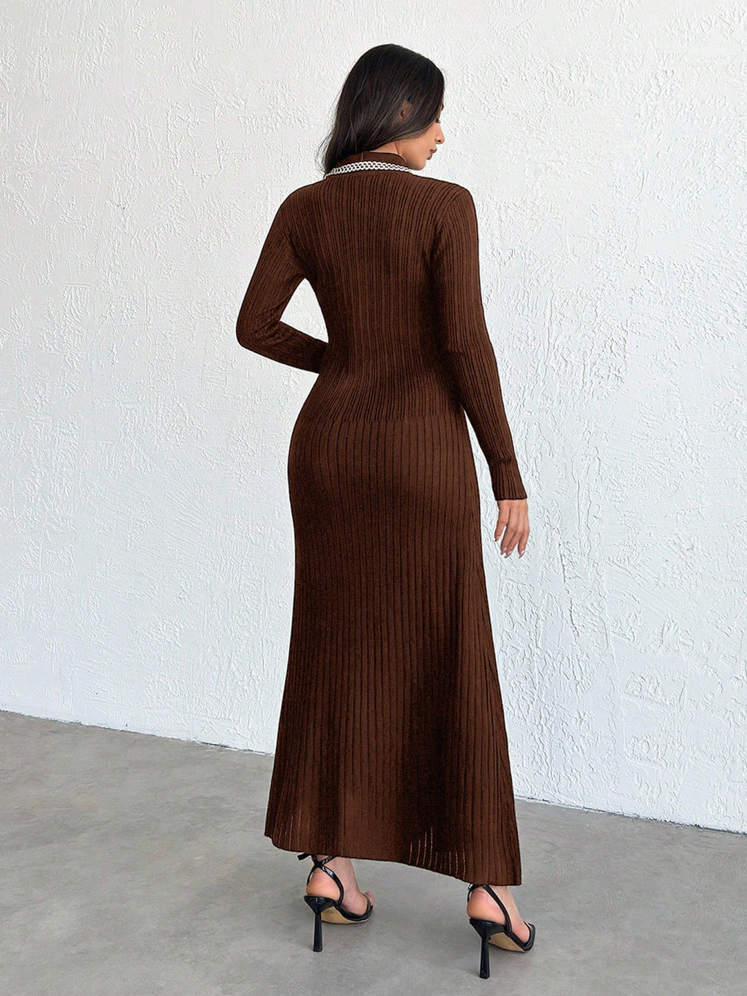 Rochie maxi SHEIN, maro