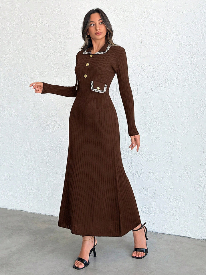 Rochie maxi SHEIN, maro