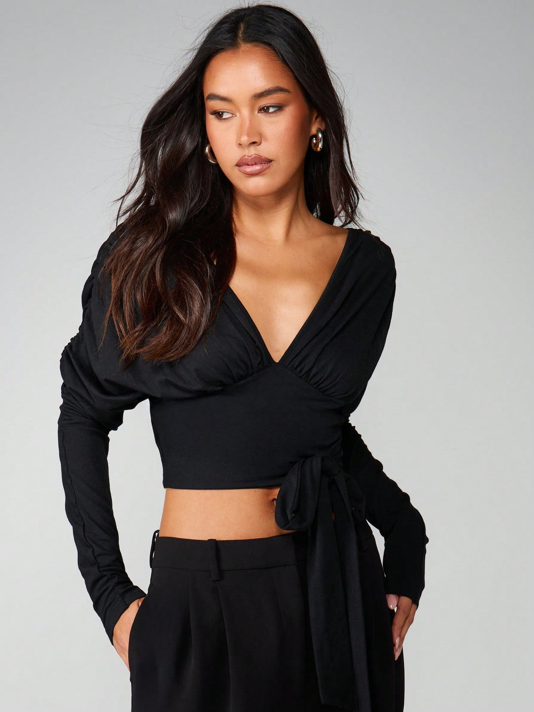 Top SHEIN, negru