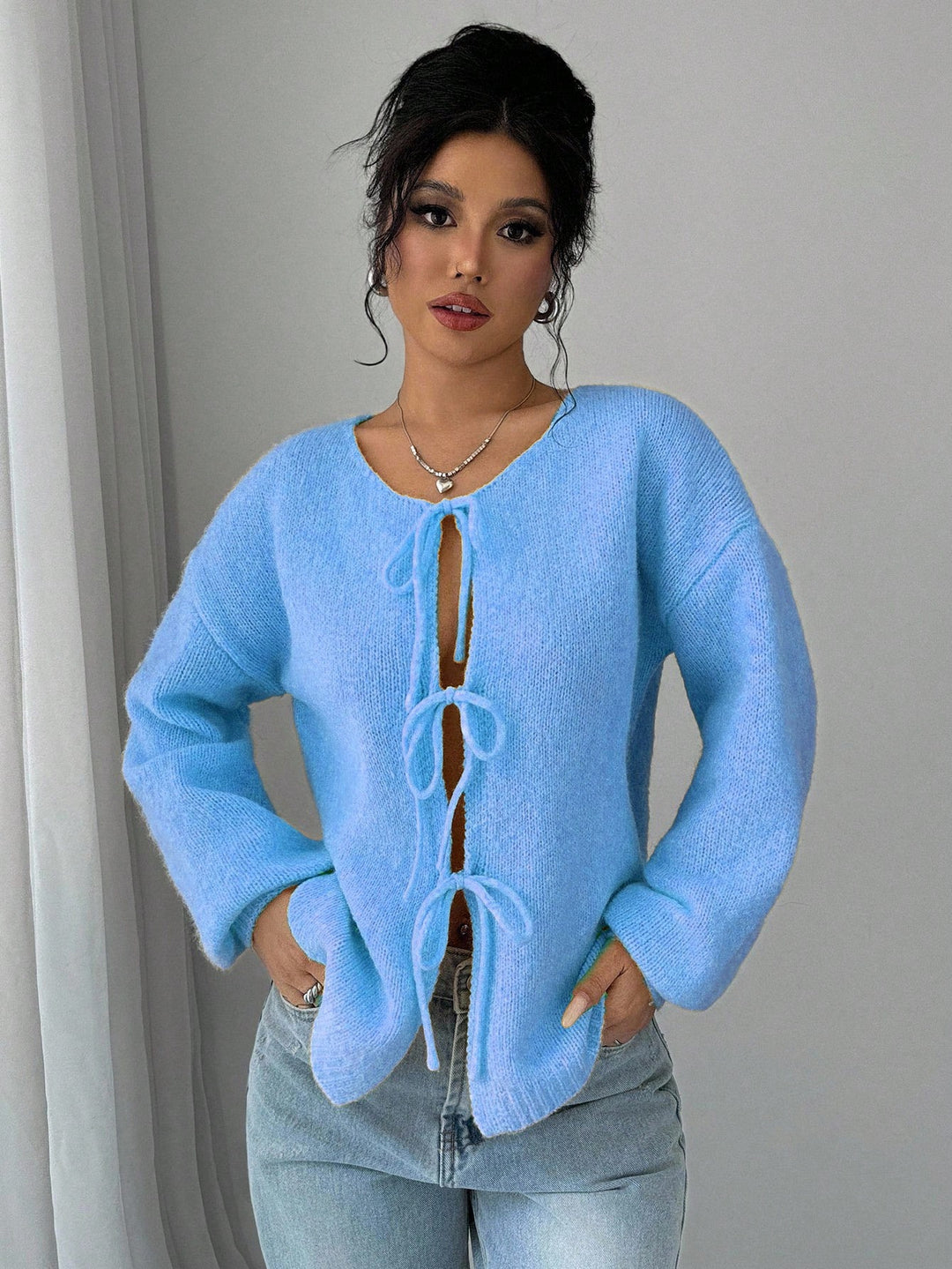 Cardigan SHEIN, albastru