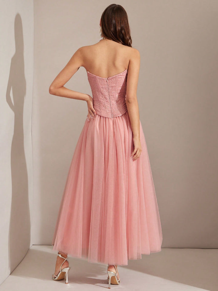 Rochie maxi SHEIN, roz