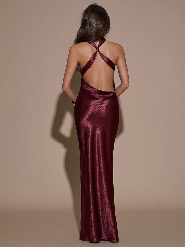 Rochie maxi SHEIN, vișiniu
