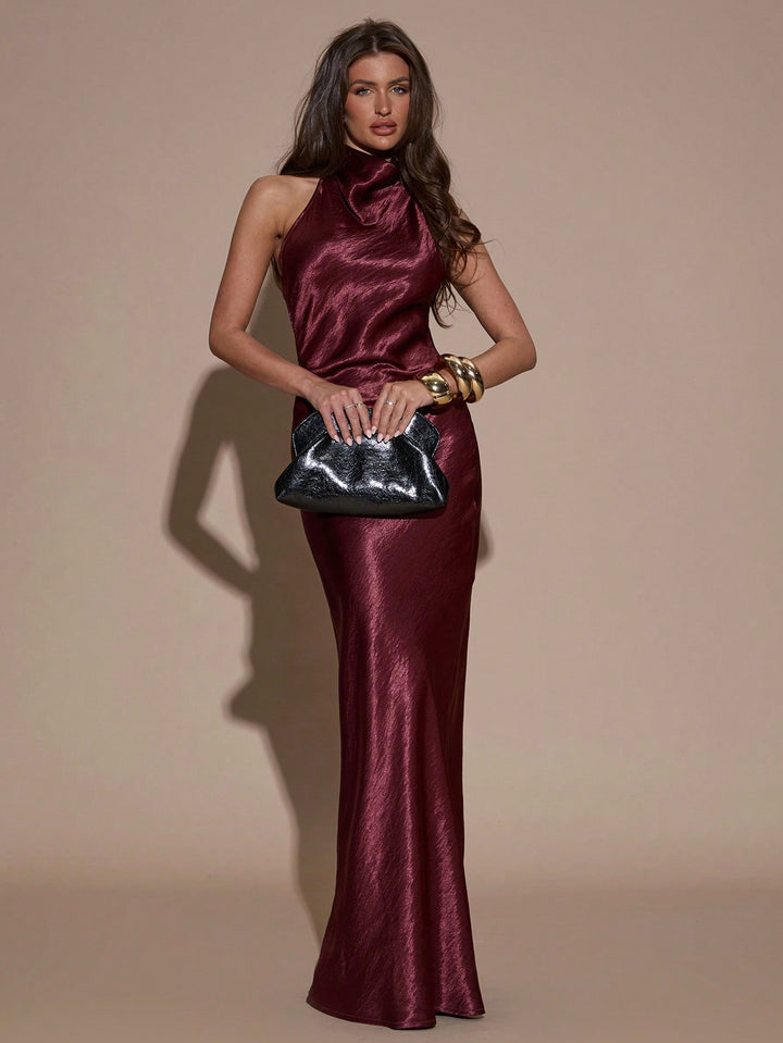 Rochie maxi SHEIN, vișiniu