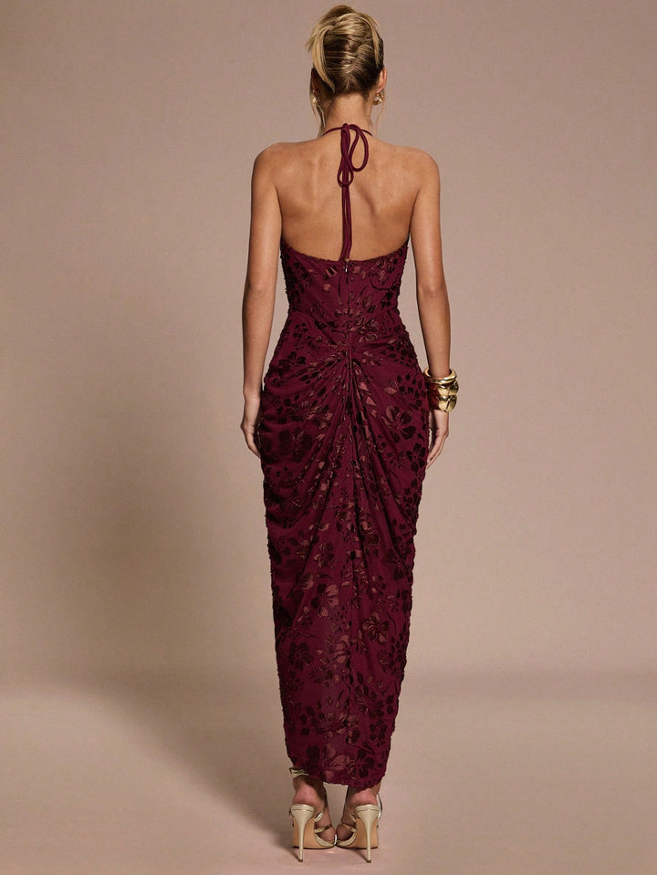 Rochie midi SHEIN, vișiniu