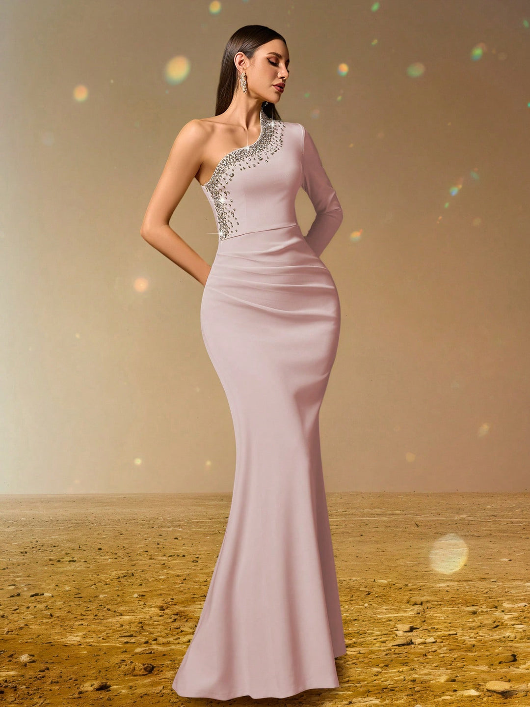 Rochie maxi SHEIN, roz