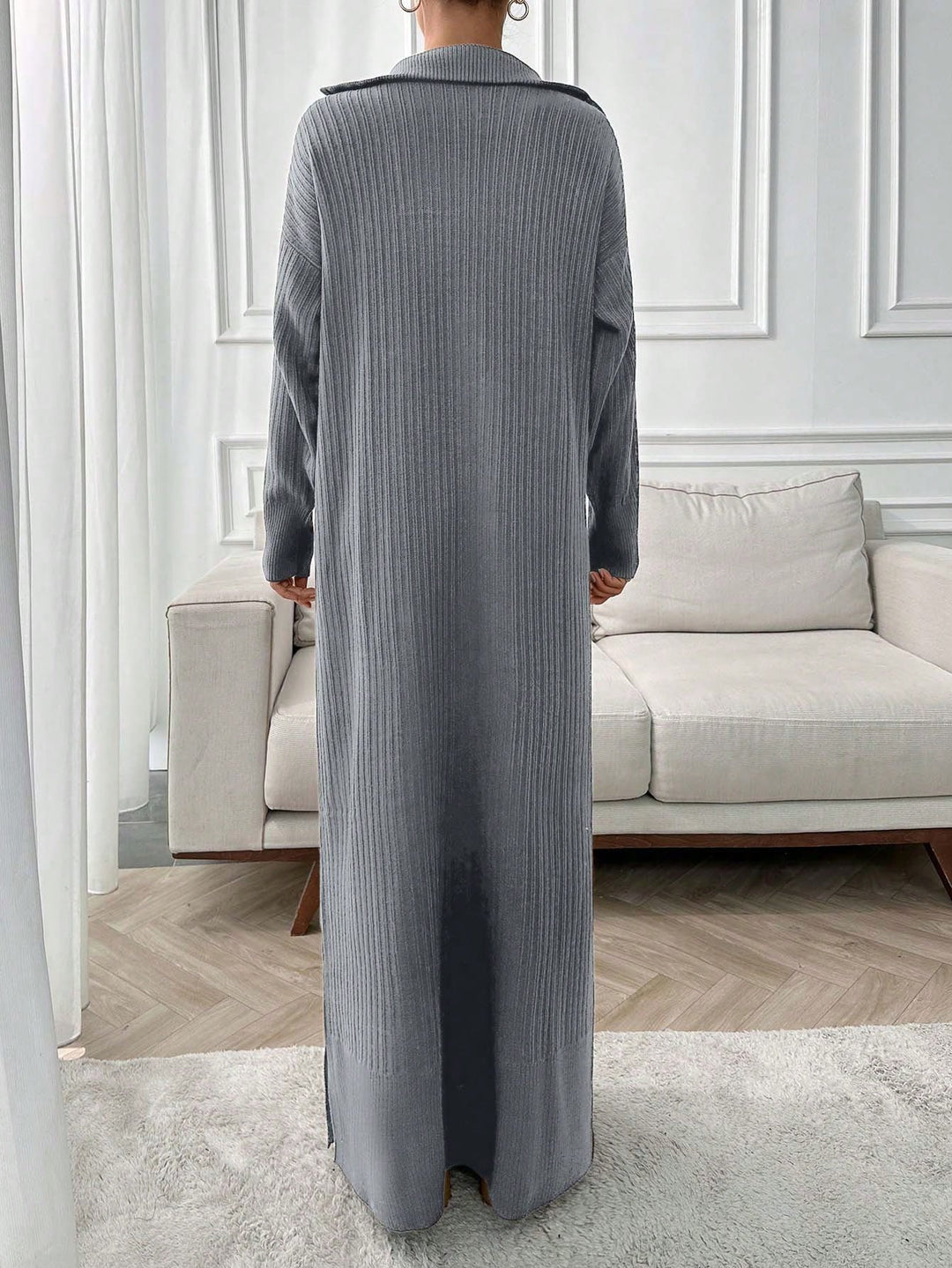 SHEIN maxi ruha, szürke