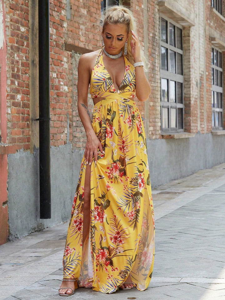 Rochie maxi SHEIN, galben