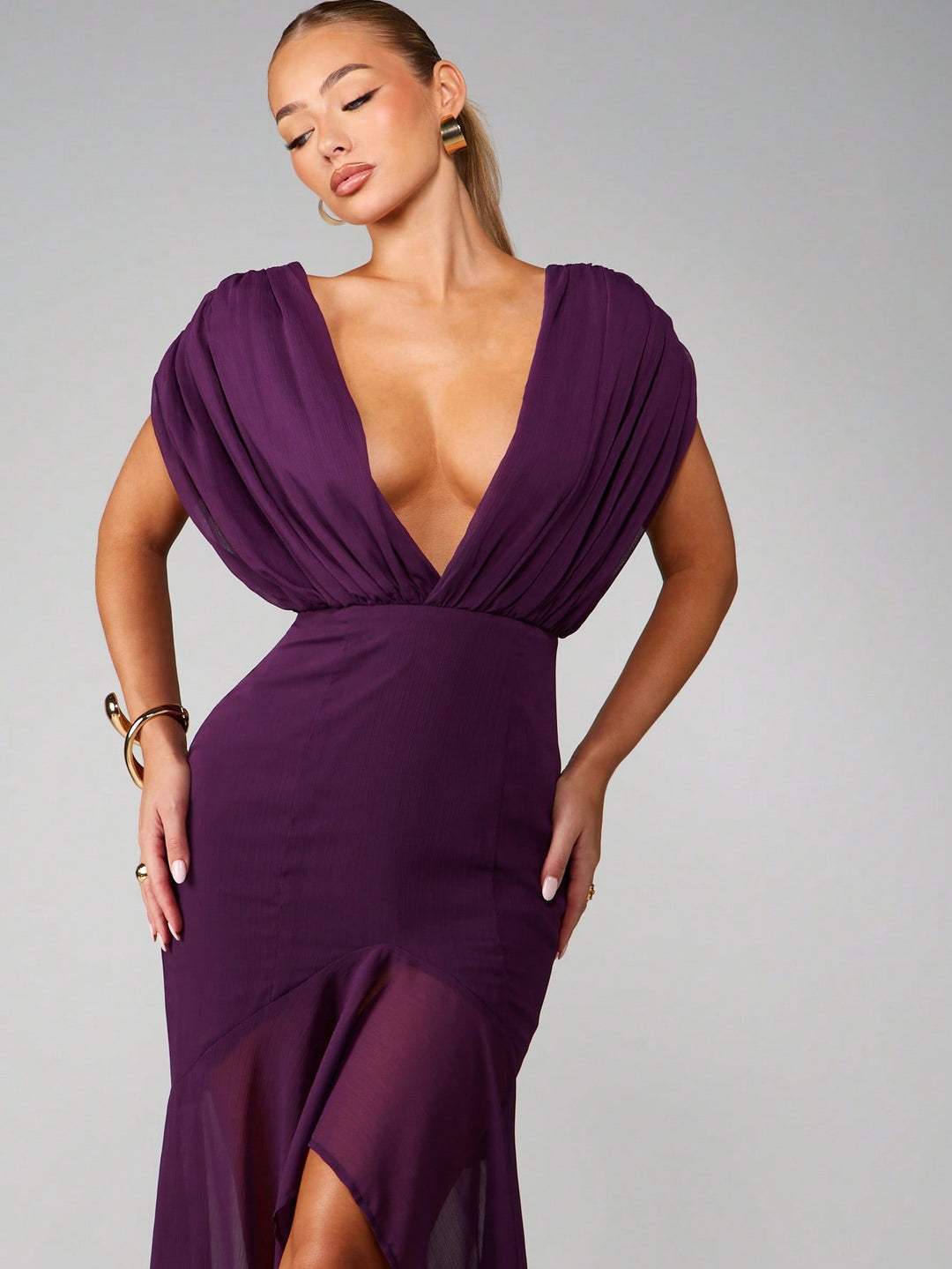 SHEIN hosszú ruha, lila