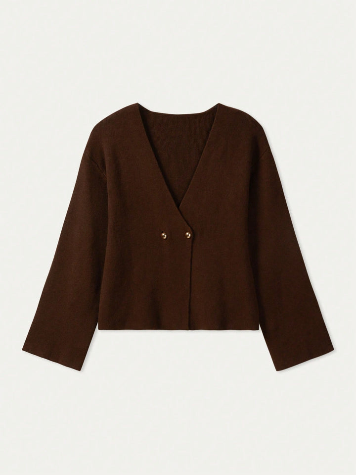 Cardigan SHEIN, maro