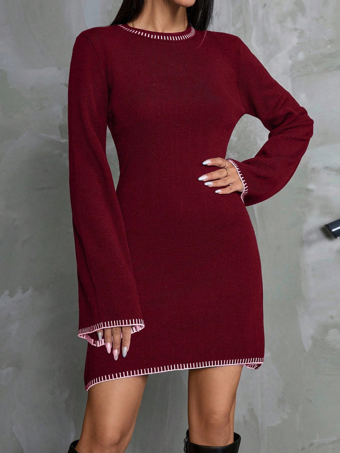 Rochie SHEIN, vișiniu
