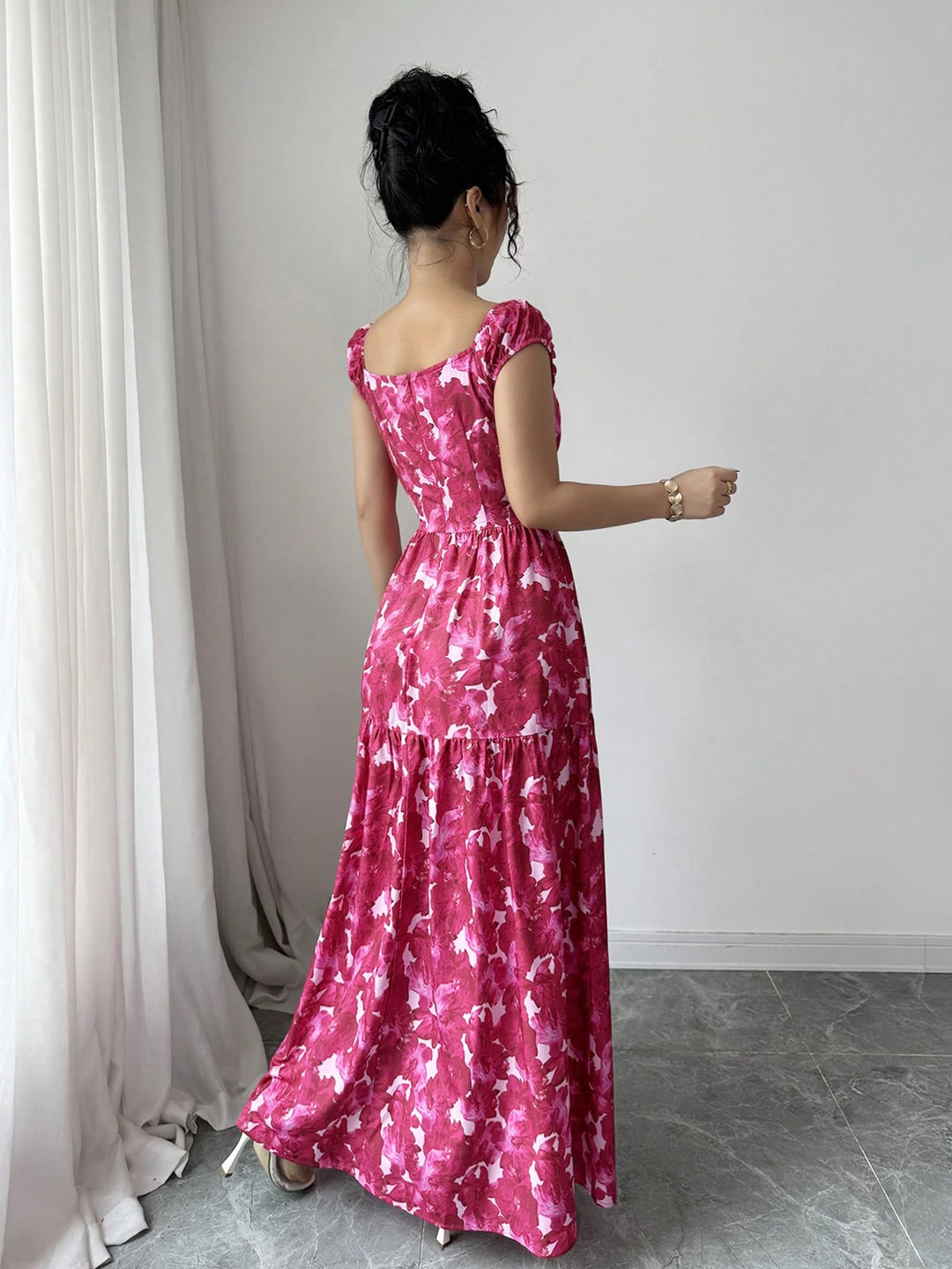 Rochie maxi SHEIN, mix culori