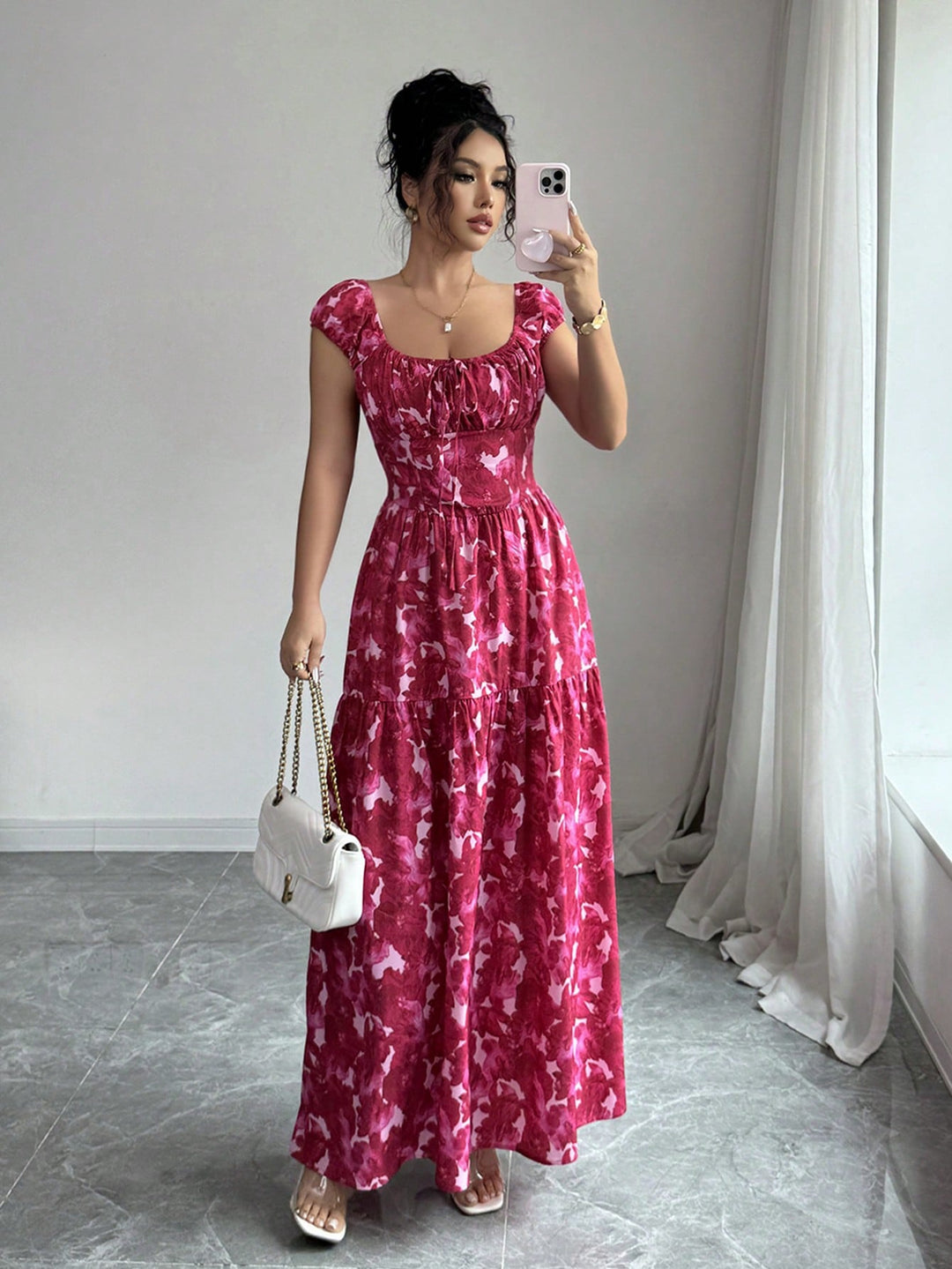 Rochie maxi SHEIN, mix culori