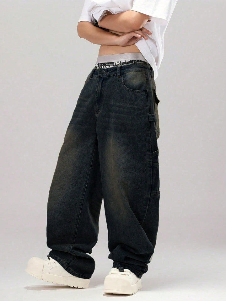 Jeans SHEIN, albastru