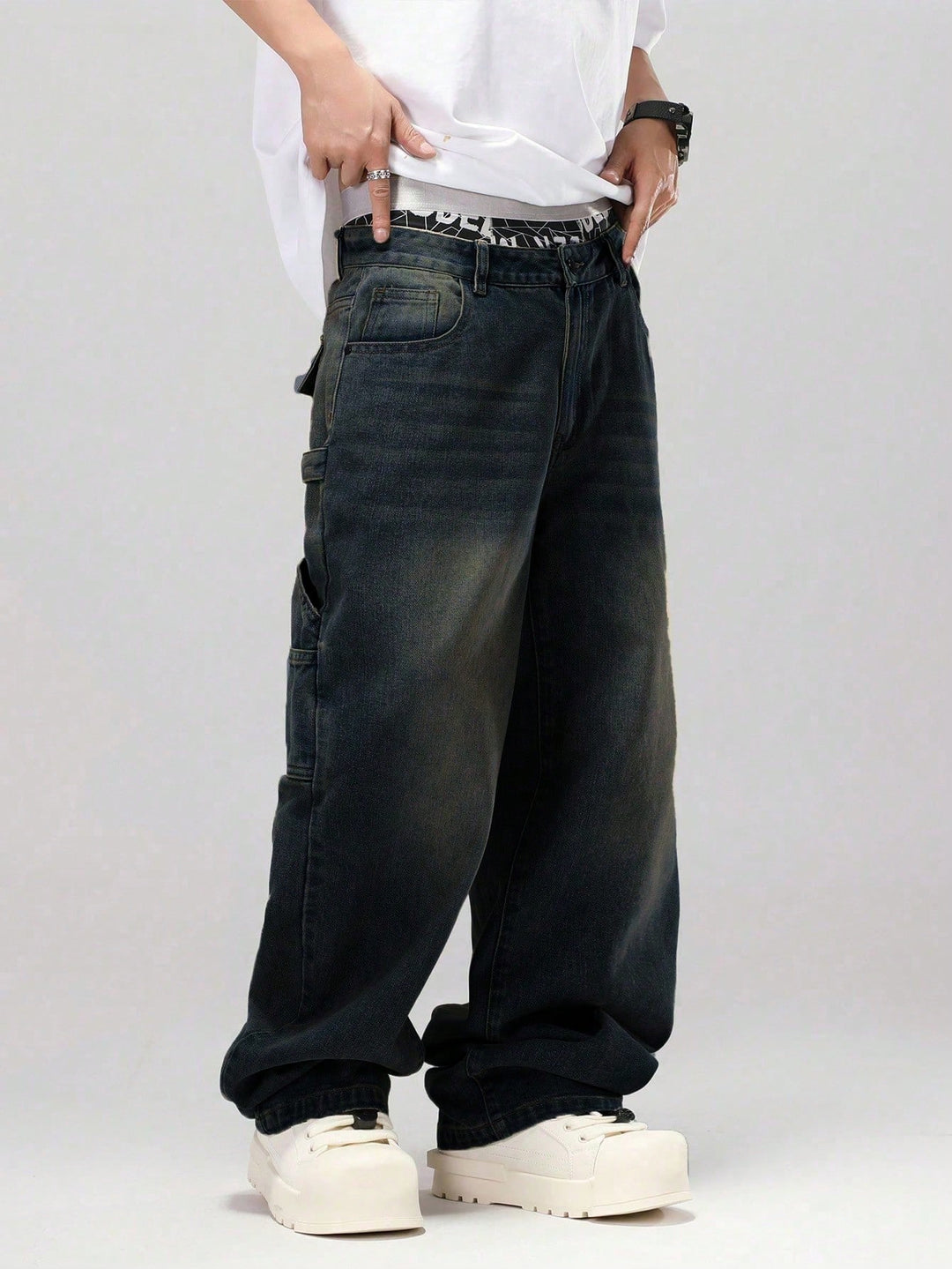 Jeans SHEIN, albastru