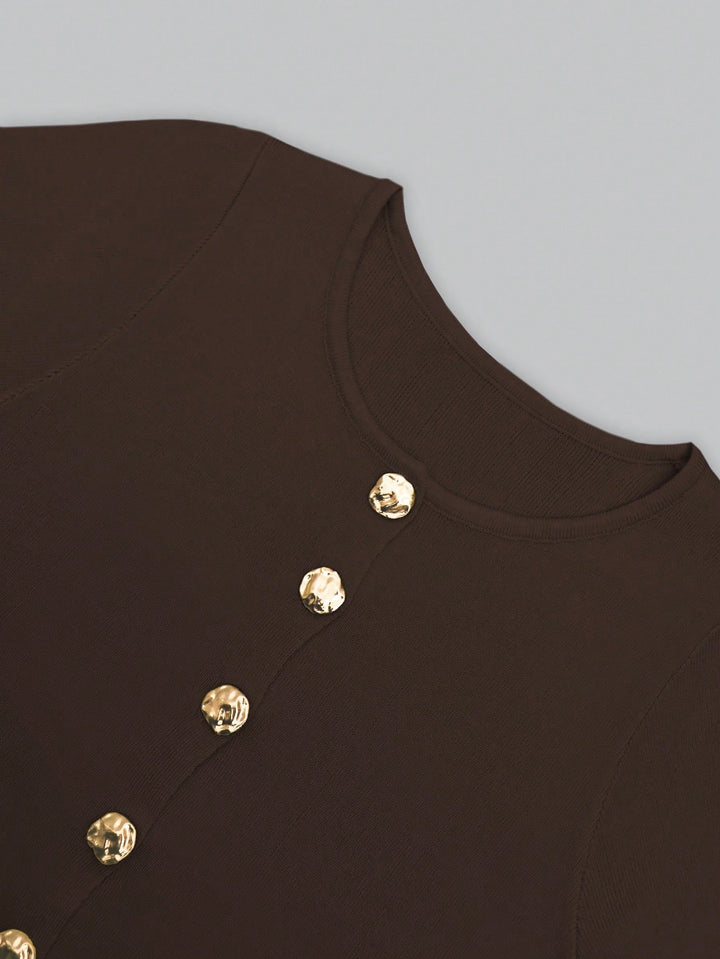 Cardigan SHEIN, maro