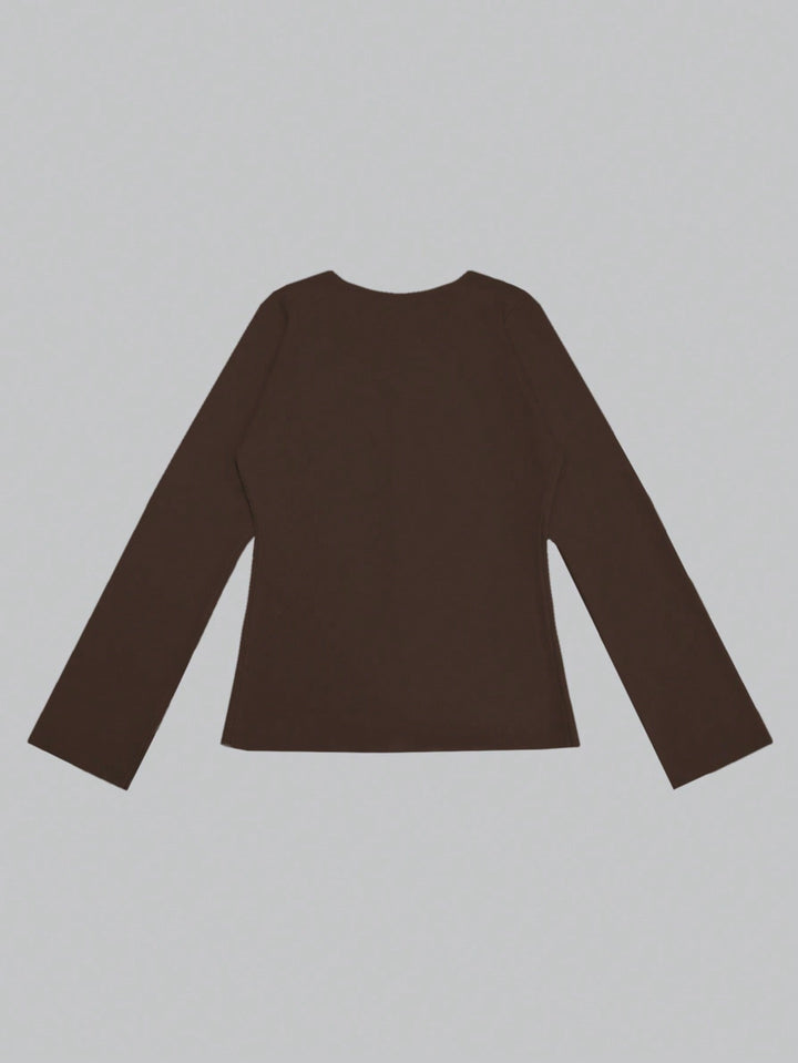 Cardigan SHEIN, maro