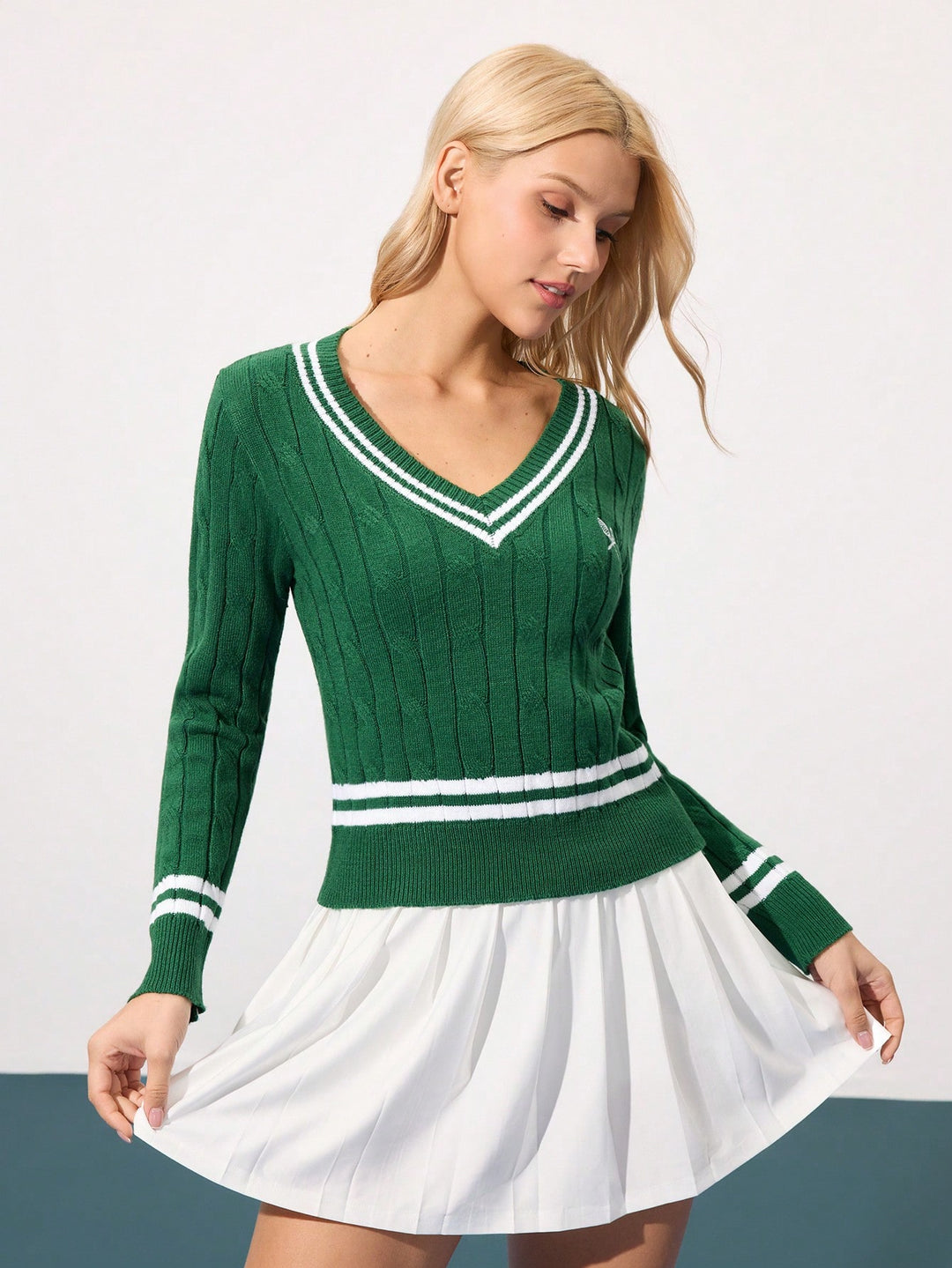 Pulover SHEIN, verde
