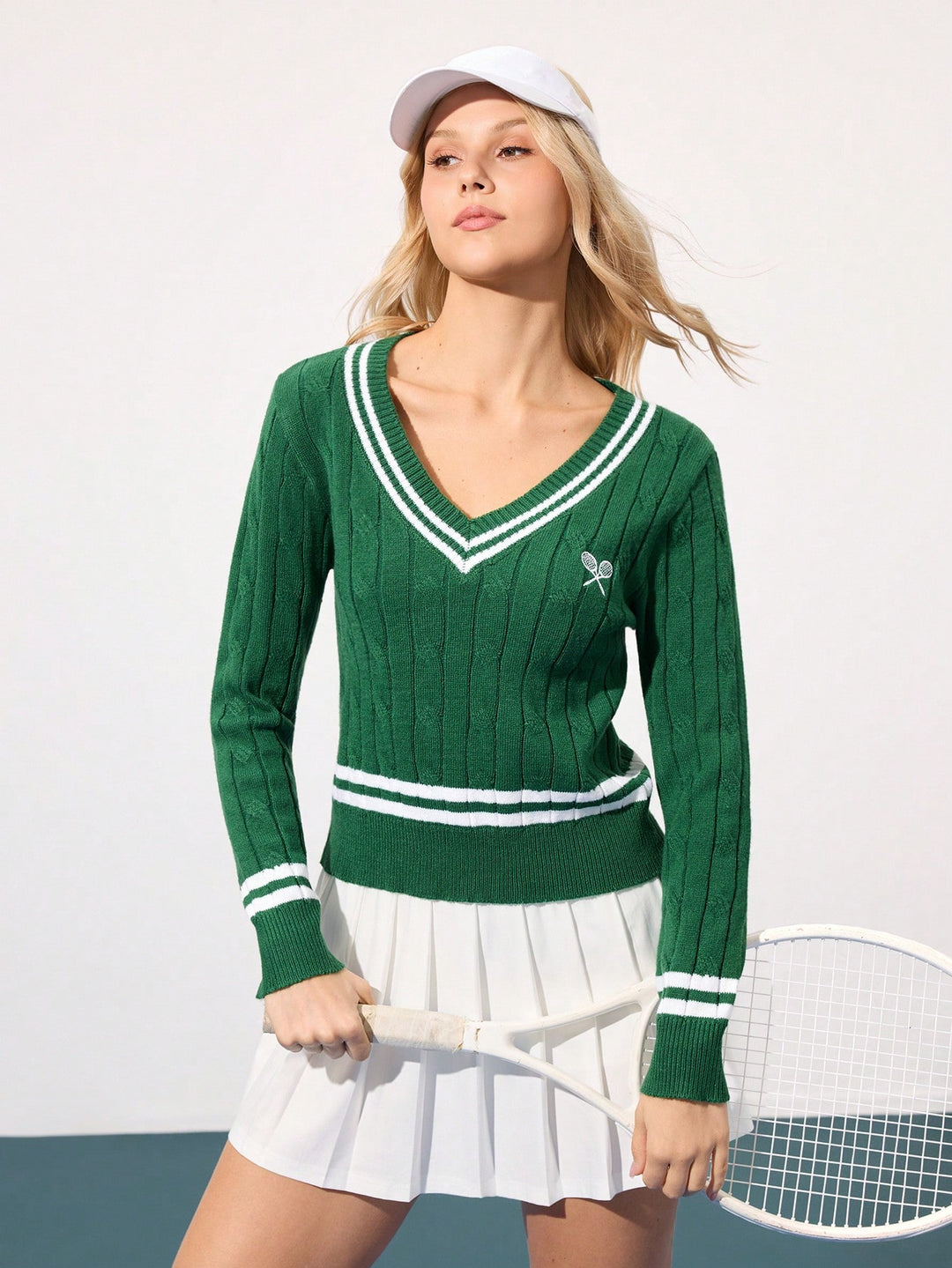 Pulover SHEIN, verde