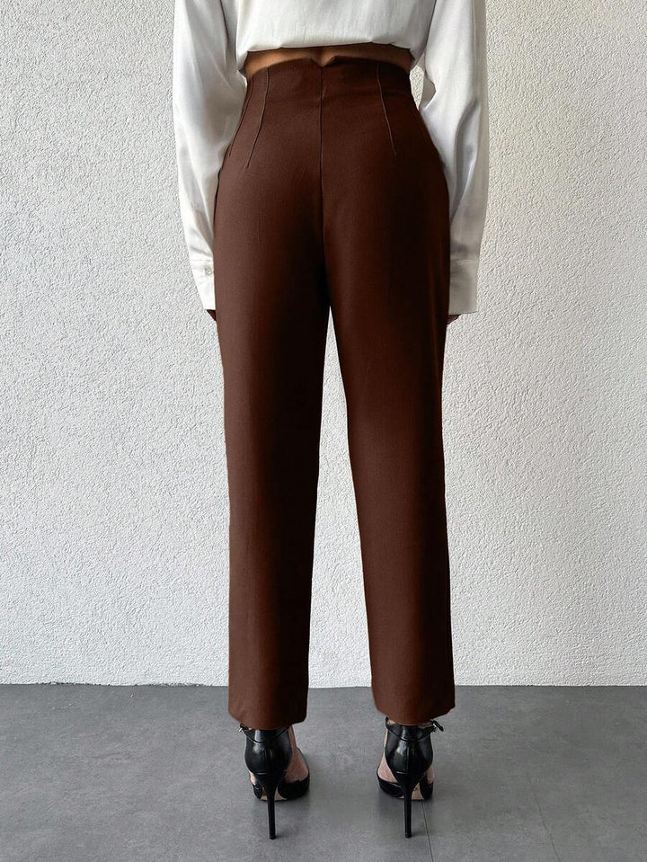 Pantaloni SHEIN, maro