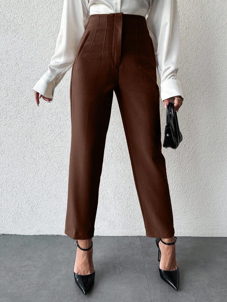 Pantaloni SHEIN, maro
