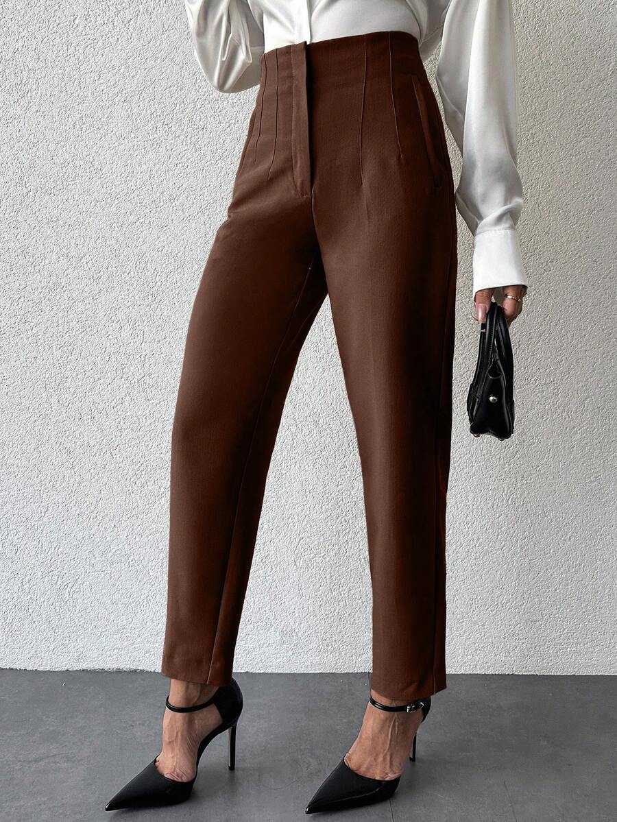 Pantaloni SHEIN, maro
