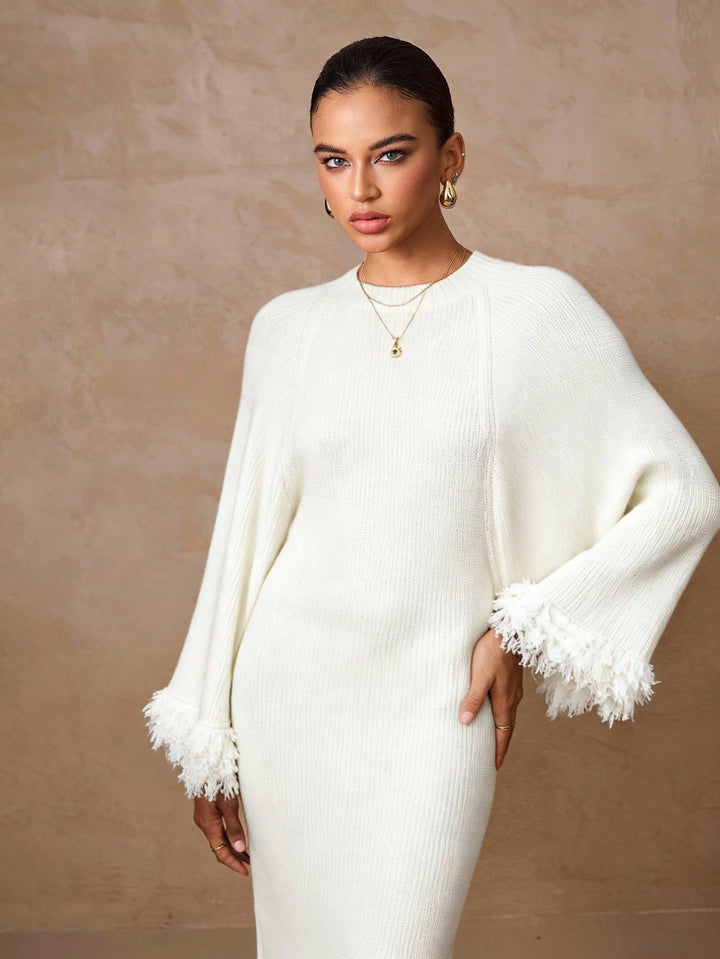 Rochie  maxi SHEIN, crem