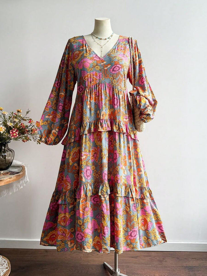 Rochie maxi SHEIN, mix culori