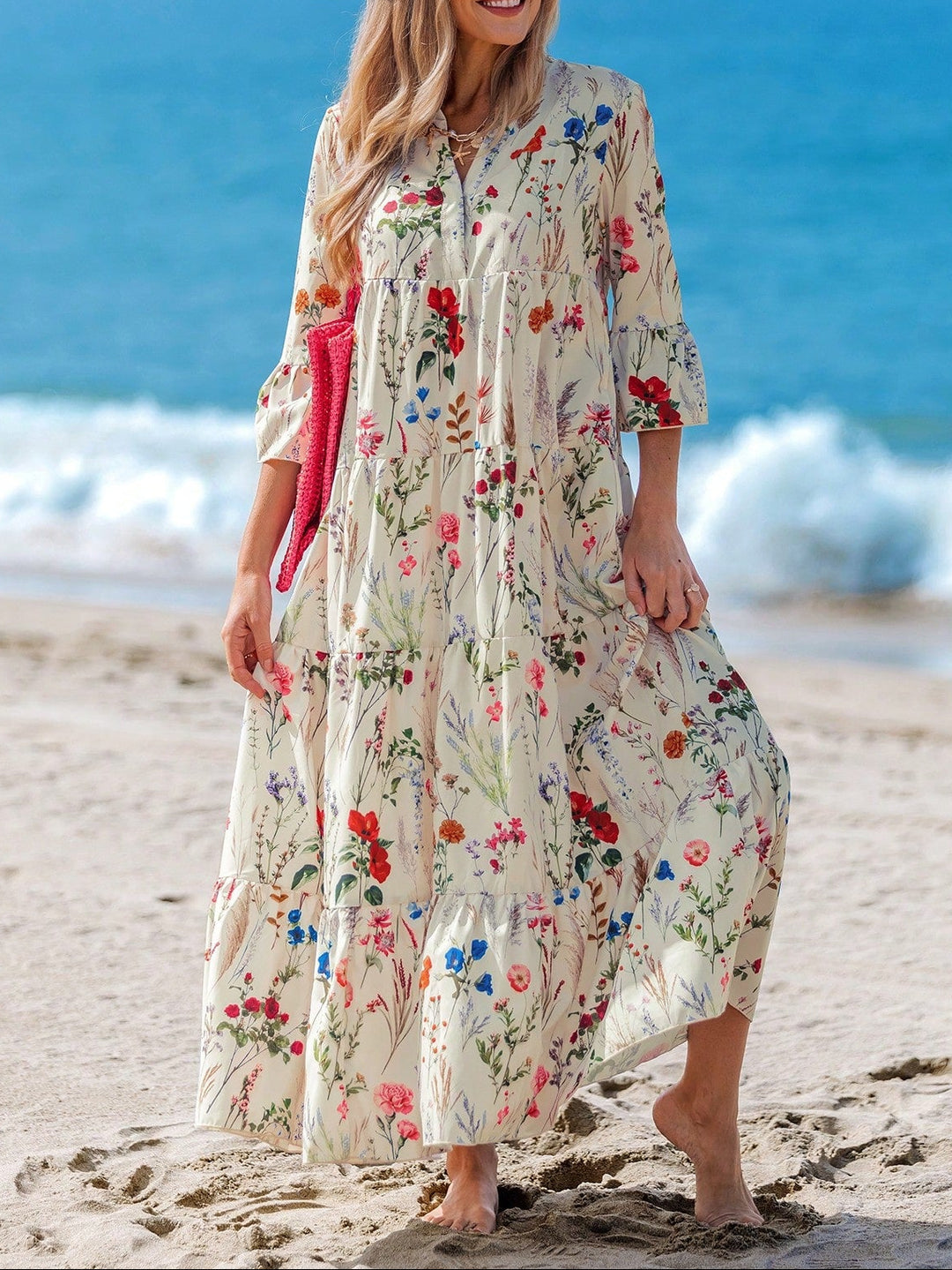 Rochie maxi SHEIN, mix culori