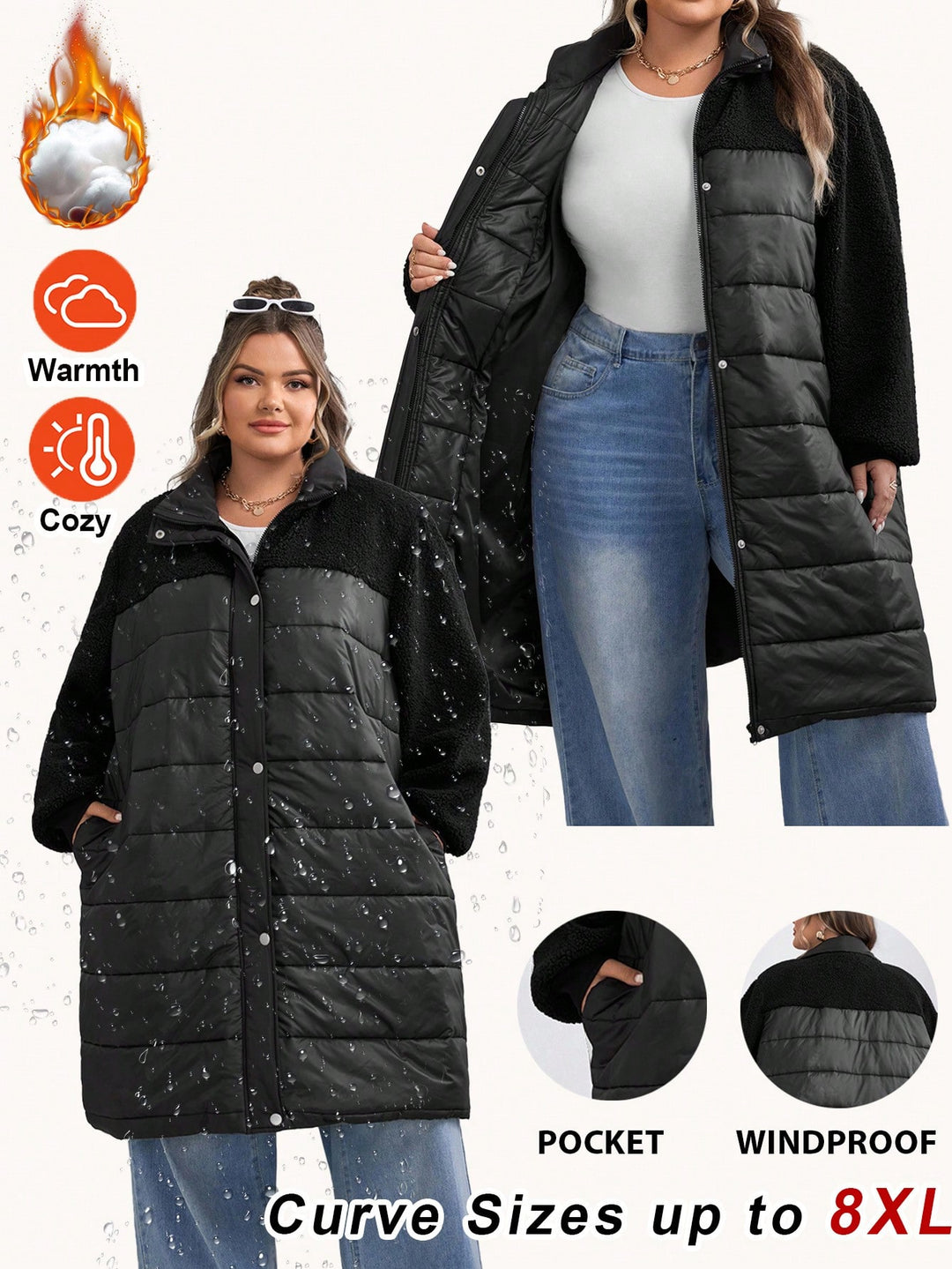 Palton SHEIN, negru
