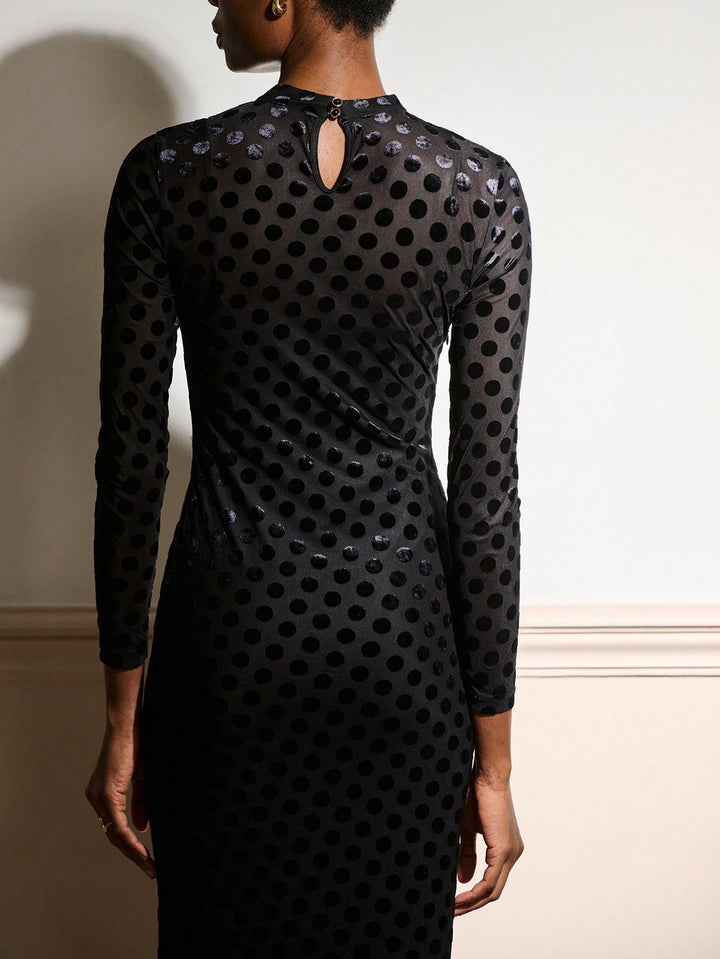 SHEIN maxi ruha, fekete