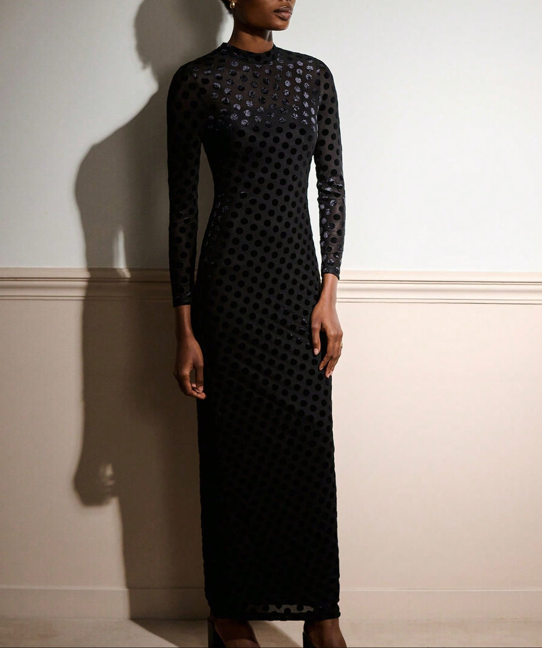 SHEIN maxi ruha, fekete