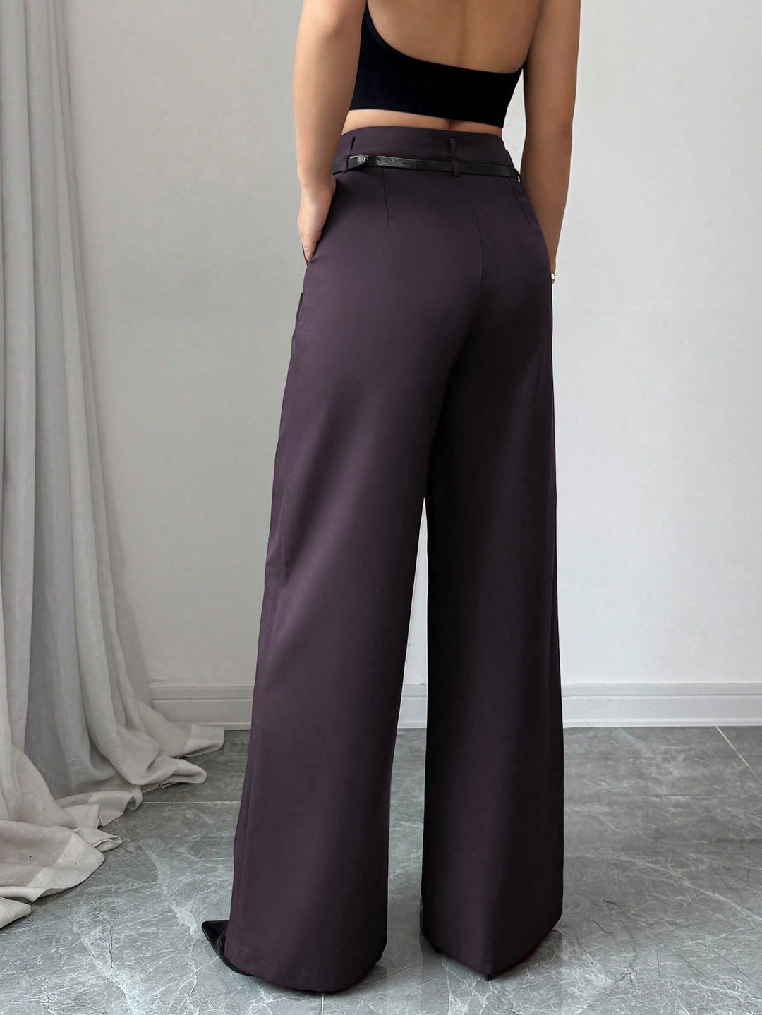 Pantaloni SHEIN, mov