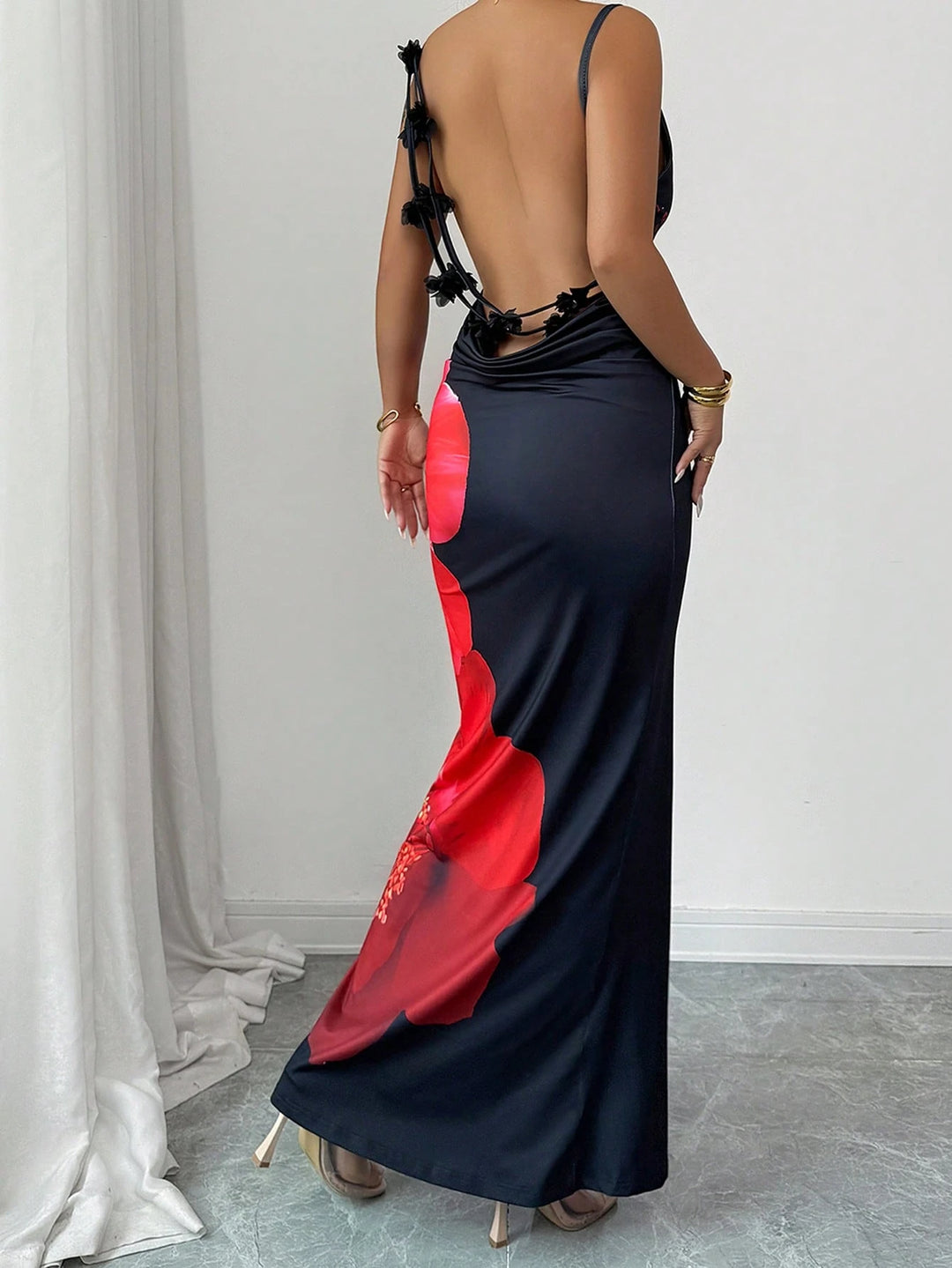 Rochie maxi SHEIN, mix culori