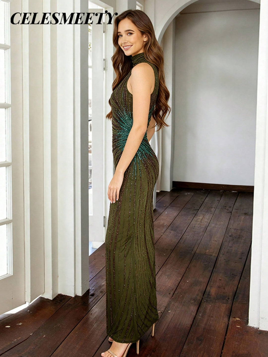 Rochie SHEIN, kaki