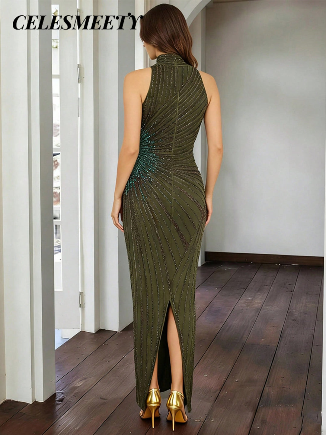 Rochie SHEIN, kaki