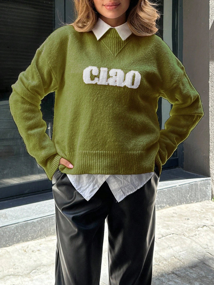 SHEIN pulóver, zöld