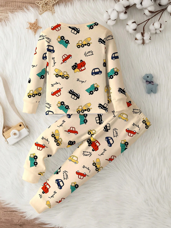 Compleu pijamale SHEIN, crem