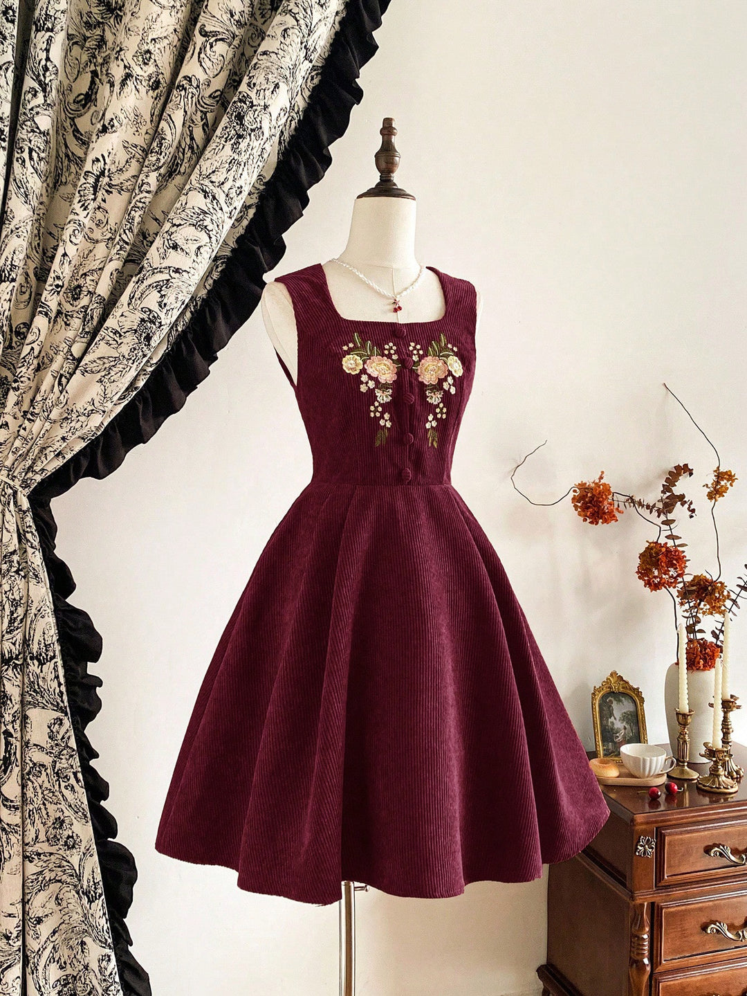 Rochie scurtă SHEIN, vișiniu