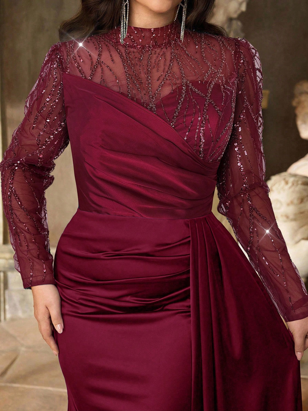 Rochie SHEIN, vișiniu