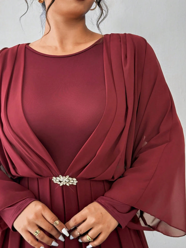 Rochie Maxi Shein Curve, vișiniu