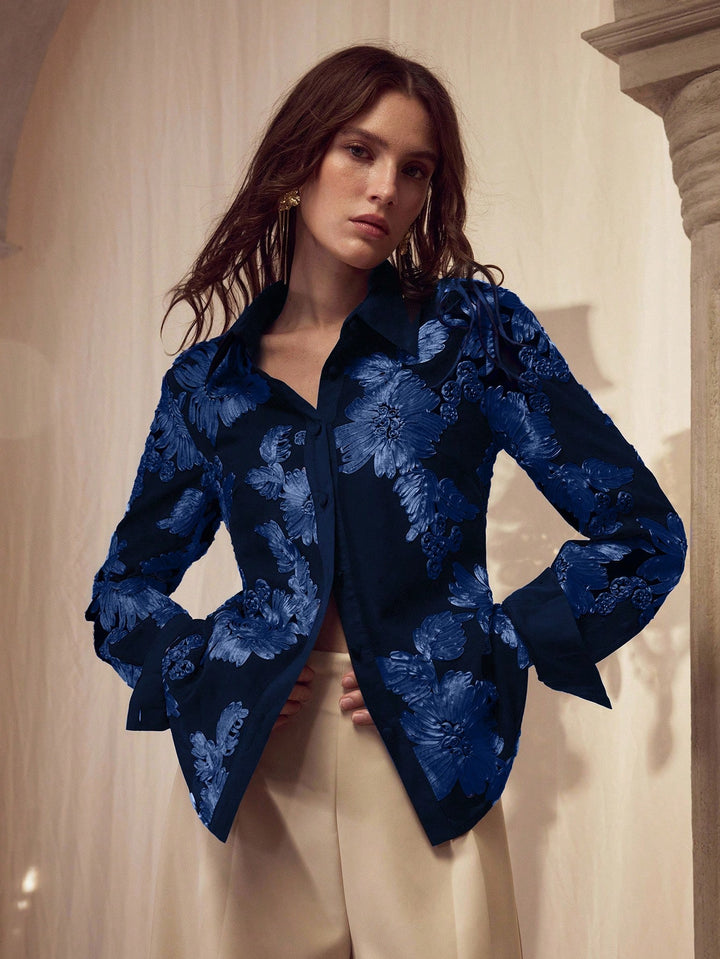 Cămașă SHEIN, albastru