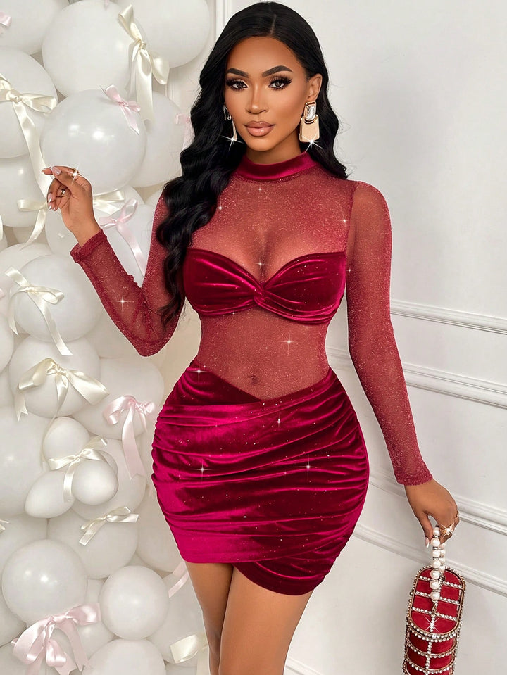 Rochie mini SHEIN, vișiniu