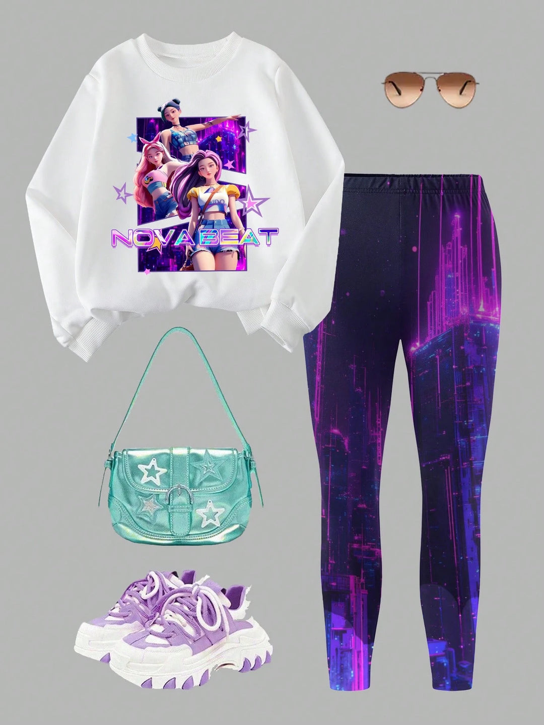 Compleu SHEIN, mix culori