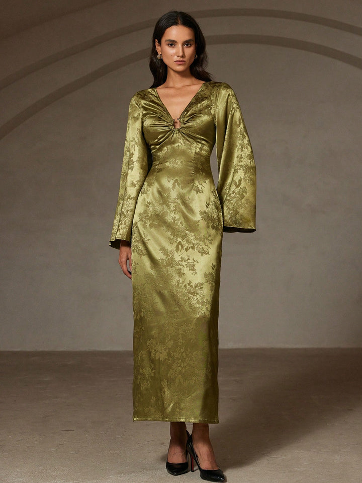 Rochie maxi SHEIN, verde