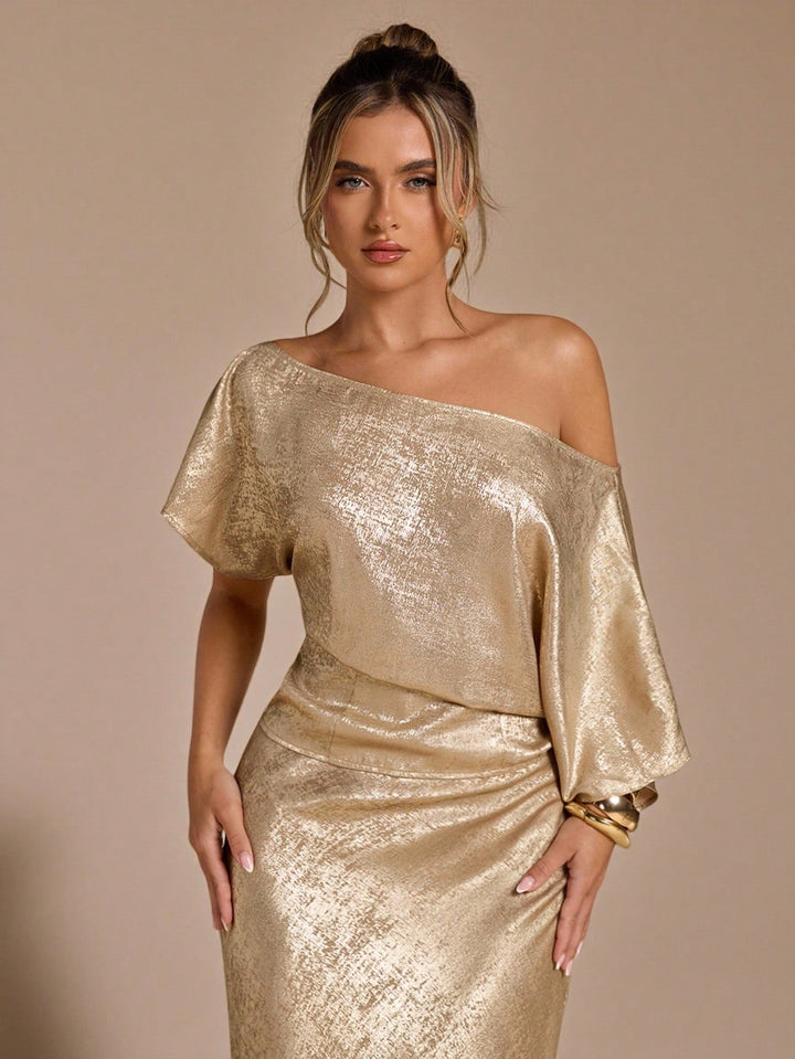 Top SHEIN, auriu