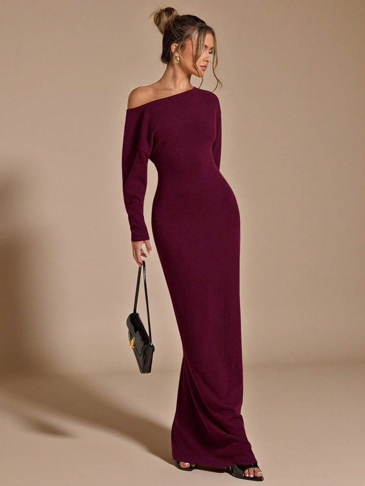 Rochie maxi SHEIN, vișiniu
