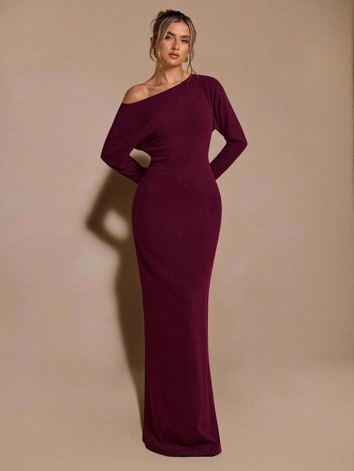 Rochie maxi SHEIN, vișiniu