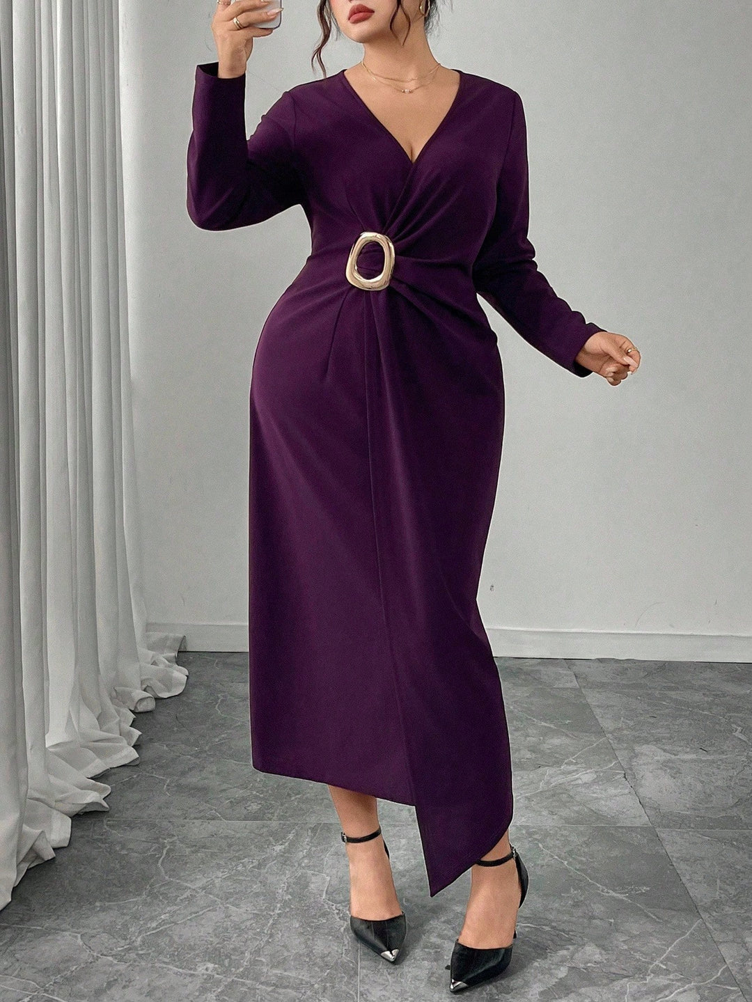 Rochie SHEIN, vișiniu