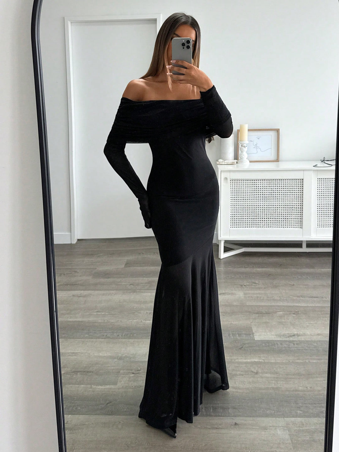 Rochie maxi SHEIN, negru