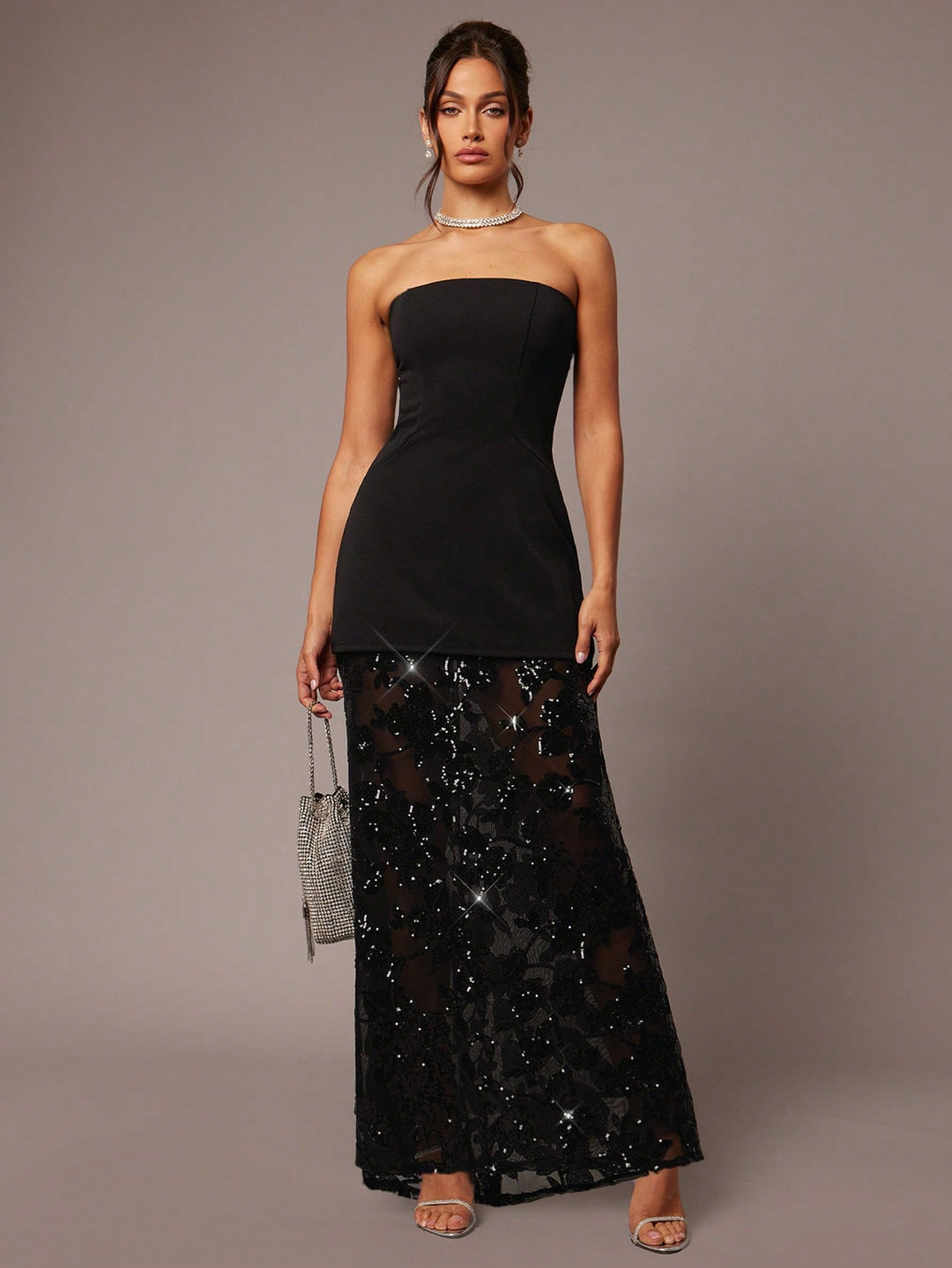 Rochie maxi SHEIN, negru